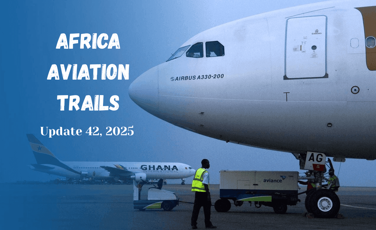 Africa Weekly Aviation Trails: Week 42, 2025.